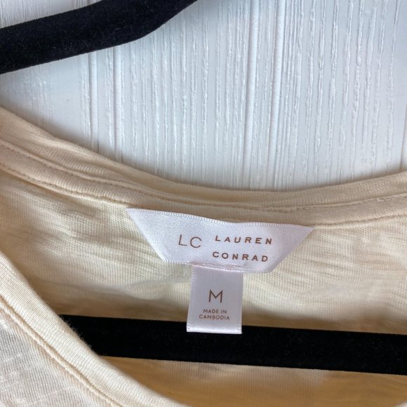 Lauren Conrad Love is Love Rainbow Embroidered‎ Shirt Size Medium - Picture 2 of 3